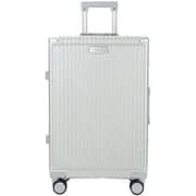 Viptour 3 Pcs Hard Side Luggage Trolley Silver