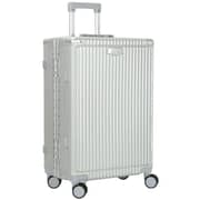 Viptour 3 Pcs Hard Side Luggage Trolley Silver