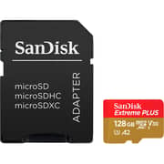 SanDisk Memory Card With Adapter 128GB Red/Gold SDSQXBU-128G-AP6MA