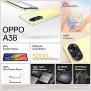 Oppo A38 128GB Glowing Black 4G Smartphone