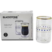 Blackstone Double Wall Tea Cup Tumbler 2pc Set With Décor