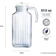 Luminarc Quadro Jug With Lid 1pc Set