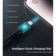 Choetech Type C to Lightning Nylon Cable 1.8m Black