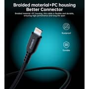 Choetech Type C to Lightning Nylon Cable 1.8m Black