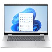HP Envy x360 2-in-1 Convertible (2025) Laptop - 1st Series / Intel Core Ultra 7-155U / 16inch 2K / 1TB SSD / 16GB RAM / Shared Intel Graphics / Windows 11 Home / English & Arabic Keyboard / Glacier Silver / Middle East Version - [16-AC0005NX]