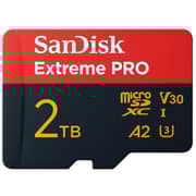 Sandisk MicroSDXC Memory Card UHS-I 2TB Red/Black microSDXC