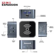 Honeywell 12 Port USB-C Hub Black