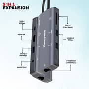 Honeywell 9 Port USB-C Hub Grey