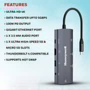 Honeywell 9 Port USB-C Hub Grey