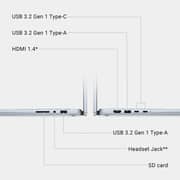 Dell Inspiron 2-in-1 Convertible (2024) Laptop - 1st Series / Intel Core 5-120U / 14inch FHD+ / 512GB SSD / 8GB RAM / Shared Intel Graphics / Windows 11 Home / English Keyboard / Ice Blue / International Version - [I7440-5311BLU-PUS]