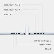Dell Inspiron 2-in-1 Convertible (2024) Laptop - 1st Series / Intel Core 7-150U / 14inch FHD+ / 1TB SSD / 16GB RAM / Shared Intel Graphics / Windows 11 Home / English Keyboard / Ice Blue / International Version - [i7440-7304BLU-PUS]