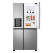 LG Side by Side Refrigerator, 643 Liter, Smart Inverter Silver, GC-J257BLJW