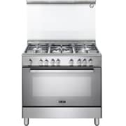 Elba Gas Cooker with 5 Burners, Full Safety, 90x60cm – CXX965GSA