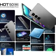 Infinix HOT 50 256GB Sleek Black 5G Smartphone