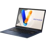 Asus Vivobook 14 (2025) Laptop - 13th Gen / Intel Core i5-1334U / 14inch FHD / 512GB SSD / 8GB RAM / Shared Intel UHD Graphics / Windows 11 Home / English & Arabic Keyboard / Quiet Blue / Middle East Version - [X1404VA-NK884W]