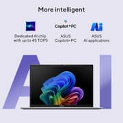 Asus Vivobook 14 (2025) Copilot+PC - Snapdragon X X1 26 100 / 14inch WUXGA / 1TB SSD / 16GB RAM / Shared Qualcomm Adreno GPU / Windows 11 Home / English & Arabic Keyboard / Platinum Gold / Middle East Version - [X1407QA-LY046W]