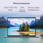 Asus Vivobook 14 (2025) Copilot+PC - Snapdragon X X1 26 100 / 14inch WUXGA / 1TB SSD / 16GB RAM / Shared Qualcomm Adreno GPU / Windows 11 Home / English & Arabic Keyboard / Platinum Gold / Middle East Version - [X1407QA-LY046W]