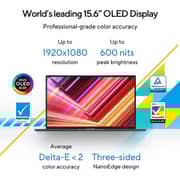 Asus Vivobook 15 (2025) Copilot+PC - 13th Gen / Intel Core i9-13900H / 15.6inch FHD / 1TB SSD / 16GB RAM / Shared Intel Iris Xe Graphics / Windows 11 Home / English & Arabic Keyboard / Indie Black / Middle East Version - [X1505VA-L1696W]