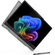 Lenovo IdeaPad 5 14Q8X9 2-in-1 Convertible (2025) Laptop - Snapdragon - X1P-42-100 / 14inch WUXGA / 512GB SSD / 16GB RAM / Shared Qualcomm Adreno GPU Graphics / Windows 11 Home / English & Arabic Keyboard / Luna Grey / Middle East Version - [83GH001QAX]