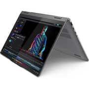 Lenovo IdeaPad 5 14Q8X9 2-in-1 Convertible (2025) Laptop - Snapdragon - X1P-42-100 / 14inch WUXGA / 512GB SSD / 16GB RAM / Shared Qualcomm Adreno GPU Graphics / Windows 11 Home / English & Arabic Keyboard / Luna Grey / Middle East Version - [83GH001QAX]