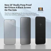 S&S Privacy Screen Protector Black iPhone 16 Pro