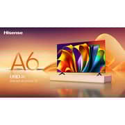 تلفاز هيسينس بمقاس شاشة 55 بوصة، دقة 4K ألترا HD، نموذج 2025 - 55A6N