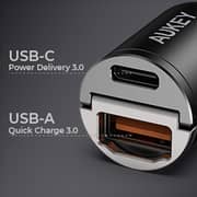 Aukey Car Charger Silver