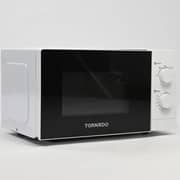 Tornado 20L Manual Microwave Oven 700W with 5 Power Levels & Defrost Function – TWMS-20-W-E