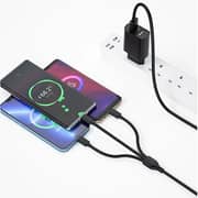 Wiwu Quick Charger With 3-in-1 Charging Cable Black