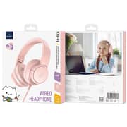 Wiwu KTD-01 Wired Over Ear Kids Headphone Pink