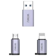 Wiwu Consice 3-in-1 Adapter Pack Grey