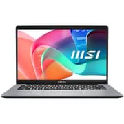 MSI Modern 14 (2025) Laptop - 13th Gen / Intel Core i5-1335U / 14inch UHD / 512GB SSD / 8GB RAM / Shared Intel Iris Xe Graphics / Windows 11 Home / English & Arabic Keyboard / Urban Silver / Middle East Version - [F13MG-05]