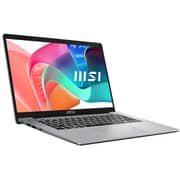 MSI Modern 14 (2025) Laptop - 13th Gen / Intel Core i5-1335U / 14inch UHD / 512GB SSD / 8GB RAM / Shared Intel Iris Xe Graphics / Windows 11 Home / English & Arabic Keyboard / Urban Silver / Middle East Version - [F13MG-05]