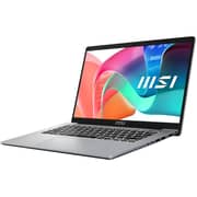 MSI Modern 14 (2025) Laptop - 13th Gen / Intel Core i5-1335U / 14inch UHD / 512GB SSD / 8GB RAM / Shared Intel Iris Xe Graphics / Windows 11 Home / English & Arabic Keyboard / Urban Silver / Middle East Version - [F13MG-05]