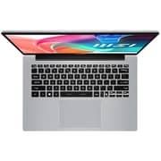 MSI Modern 14 (2025) Laptop - 13th Gen / Intel Core i5-1335U / 14inch UHD / 512GB SSD / 8GB RAM / Shared Intel Iris Xe Graphics / Windows 11 Home / English & Arabic Keyboard / Urban Silver / Middle East Version - [F13MG-05]