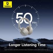 Baseus A00070800221 Bass 35 Max Wireless Over Ear Headphones Stellar White
