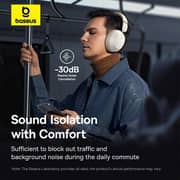 Baseus A00070800221 Bass 35 Max Wireless Over Ear Headphones Stellar White