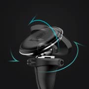 Baseus Magnetic Car Mount Holder with Cable Clip Black