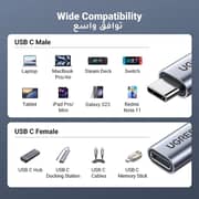 Ugreen UGCBLUS372 USB-C Male to USB-C Female Gen2 Alu Case Extension Cable 1M