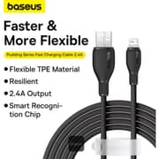 Baseus USB-A To Lightning Cable 1.2m Black