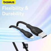 Baseus USB-A To Lightning Cable 1.2m Black