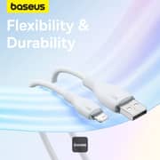 Baseus USB-A To Lightning Cable 1.2m White