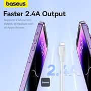 Baseus USB-A To Lightning Cable 1.2m White