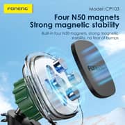Foneng Magnetic Dashboard Car Phone Holder Grey