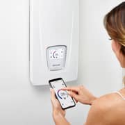 Clage DSX Touch High-Tech Instant Water Heater - 18kW to 27kW Adjustable, 400V - White