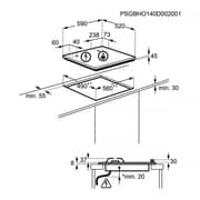 Zanussi Built In Gas Hob ZGH65414XS