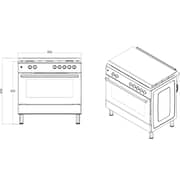 Ferre Gas Cooker F9S50GF-HIX