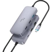 FTT EGO 8-in-1 USB Hub Black/Silver - FT-ST101