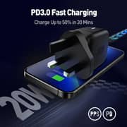 Joda USB-C GaN Wall Charger, Compact Design – Black
