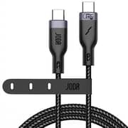 Joda Type-C to Type-C Nylon Braided Charging Cable 2m – Black
